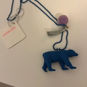 J. Crew crewcuts Bear Necklace